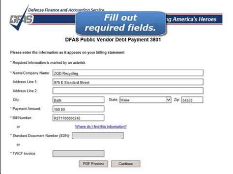 dfas pay my bill